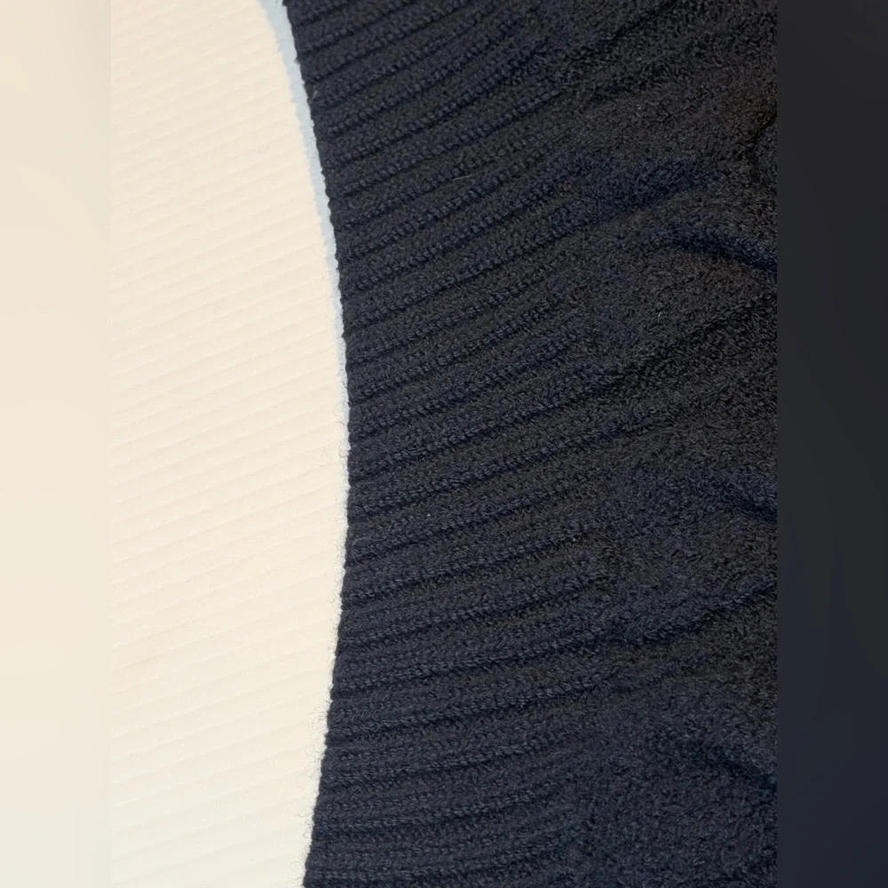 Falconeri Navy Blue Cable Knit Wool Turtleneck Sweater XL (Fits S/XS)